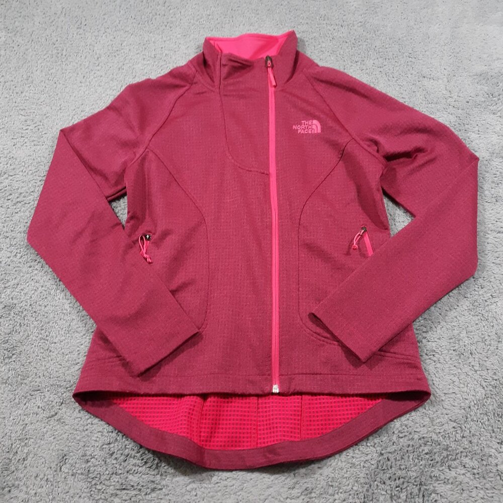 The North Face Jacket Womens Size Small Full‎ Zip Asymmetrical Fuchsia Outdoor